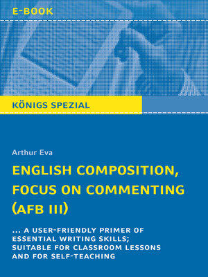 cover image of English Composition, Focus on Commenting (AFB III).